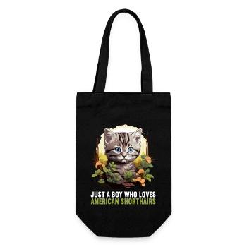 Cat Cats American Shorthair - Gift Bag for Bottles - black - Front