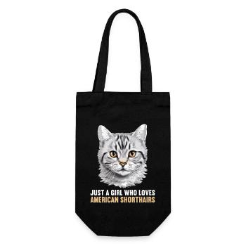 Cat Cats American Shorthair - Gift Bag for Bottles - black - Front