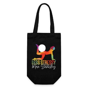 Pilates Instructeur Professeur Jeu de mots - Sac à bouteille - noir - Devant