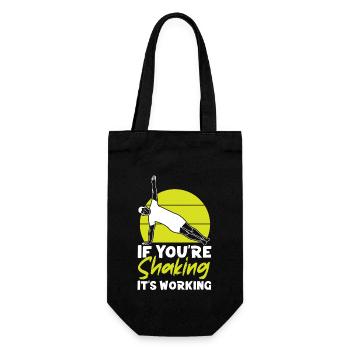 Instructeur de Pilates Professeur Rétro - Sac à bouteille - noir - Devant
