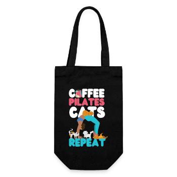 Pilates Instructor Teacher Coffee - Gift Bag for Bottles - black - Front