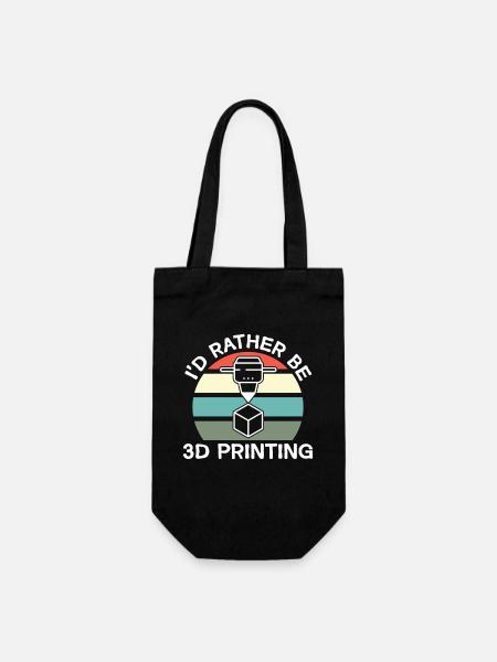 3D Drucker 3D Druck - Geschenkbeutel für Flaschen - Schwarz
