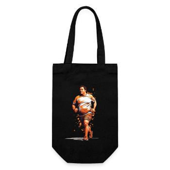 Lustiges Streetwear Joggen & Ästhetischer Fitness - Geschenkbeutel für Flaschen - Schwarz - Vorne