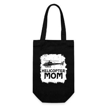 Hélicoptère Parents Drôle Hélicoptère Maman - Sac à bouteille - noir - Devant