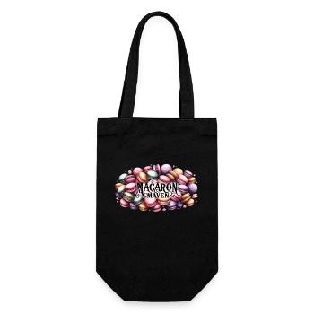 Macaron lovers French macarons - Gift Bag for Bottles - black - Front