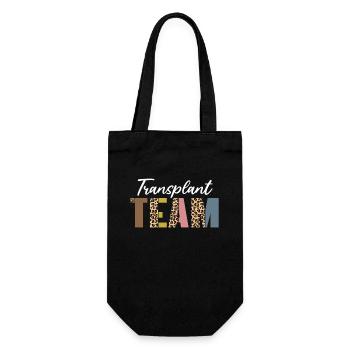 Transplantations Team Leoparden Muster - Geschenkbeutel für Flaschen - Schwarz - Vorne