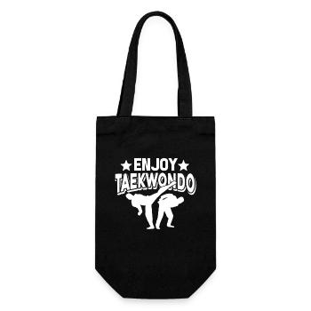 Taekwondo Enjoy Taekwondo - Gift Bag for Bottles - black - Front