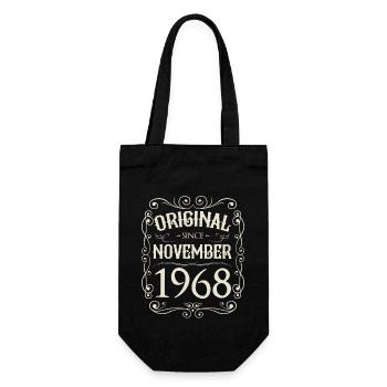 Millésime - Original depuis novembre 1968 Anniversaire - Sac à bouteille - noir - Devant