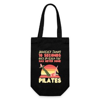 Instructeur de Pilates Professeur Retro - Sac à bouteille - noir - Devant