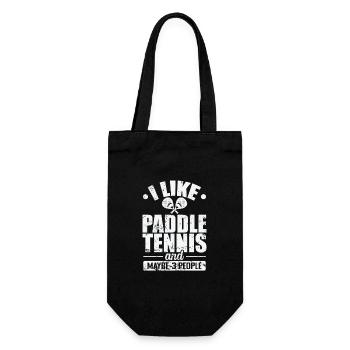 J’aime le padel et peut-être 3 personnes - Sac à bouteille - noir - Devant