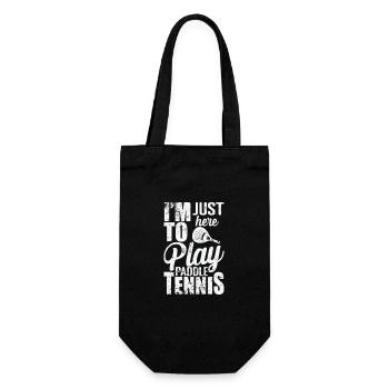 Je suis juste ici pour jouer au padel - Sac à bouteille - noir - Devant