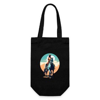 Aesthetic Horses Iconic Design Riders - Gift Bag for Bottles - black - Front