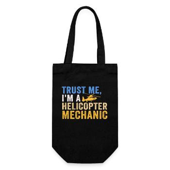 Trust Me I'm A Helicopter Mechanic - Gift Bag for Bottles - black - Front