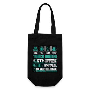 Truck Driver Truck Driver Problem Solving - Gift Bag for Bottles - black - Front