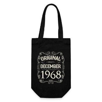 Vintage - Original depuis décembre 1968 Anniversaire - Sac à bouteille - noir - Devant