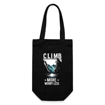 Klettern Outdoor-abenteuer Bouldern - Geschenkbeutel für Flaschen - Schwarz - Vorne