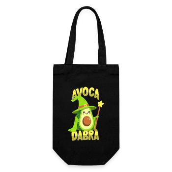 Magician Avocado: Avocadabra - Gift Bag for Bottles - black - Front