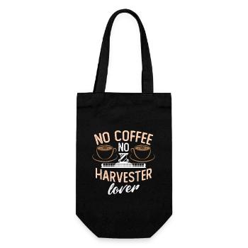 Harvester Lover No Coffee No Farmer Coffee Lover - Gift Bag for Bottles - black - Front