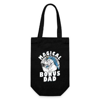 Magical Bonus Dad Adoption Stepfather - Gift Bag for Bottles - black - Front