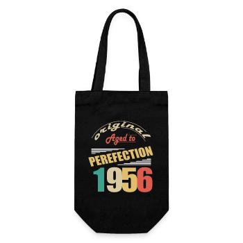 I'm 68 years old | I was born in 1956 - birth - Gift Bag for Bottles - black - Front