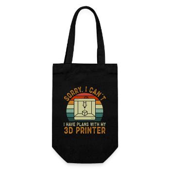 3D Drucker 3D Druck - Geschenkbeutel für Flaschen - Schwarz - Vorne