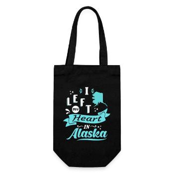 Alaska Souvenir Love - Gift Bag for Bottles - black - Front
