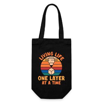 3D Printer 3D Printing - Gift Bag for Bottles - black - Front