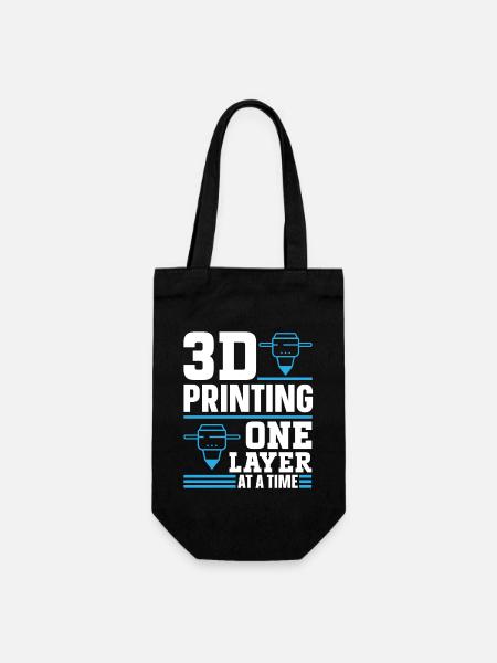 3D Drucker 3D Druck - Geschenkbeutel für Flaschen - Schwarz