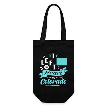 Colorado Souvenir Liebe - Geschenkbeutel für Flaschen - Schwarz - Vorne