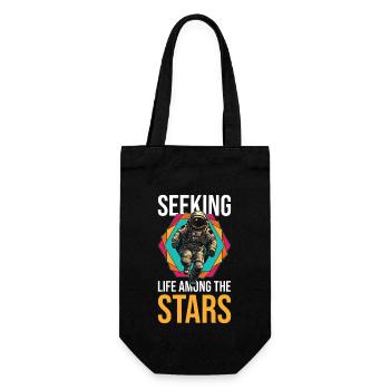 Citation inspirante de l’espace astronaute - Sac à bouteille - noir - Devant