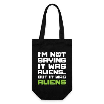 Ancient Astronaut Theorist Alien Believer - Gift Bag for Bottles - black - Front
