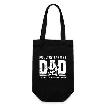 Poultry Farmer Dad The Idol The Poultry Breeder - Gift Bag for Bottles - black - Front
