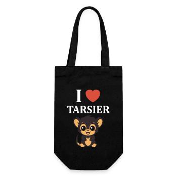 Humour tarsier - Sac à bouteille - noir - Devant