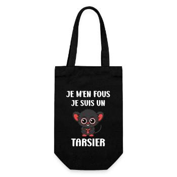 Humour tarsier - Sac à bouteille - noir - Devant