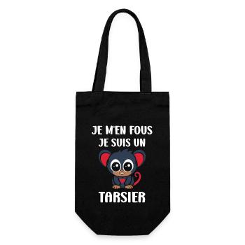Humour tarsier - Sac à bouteille - noir - Devant