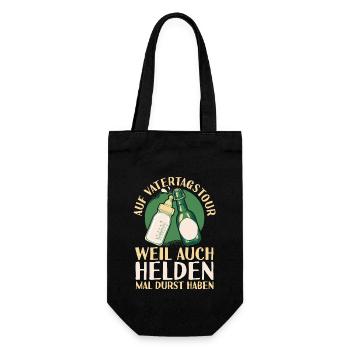 Dad Father Father's Day - Gift Bag for Bottles - black - Front