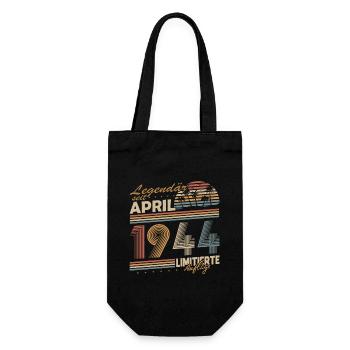 Legendary Since April 1944 Gift Birthday - Gift Bag for Bottles - black - Front