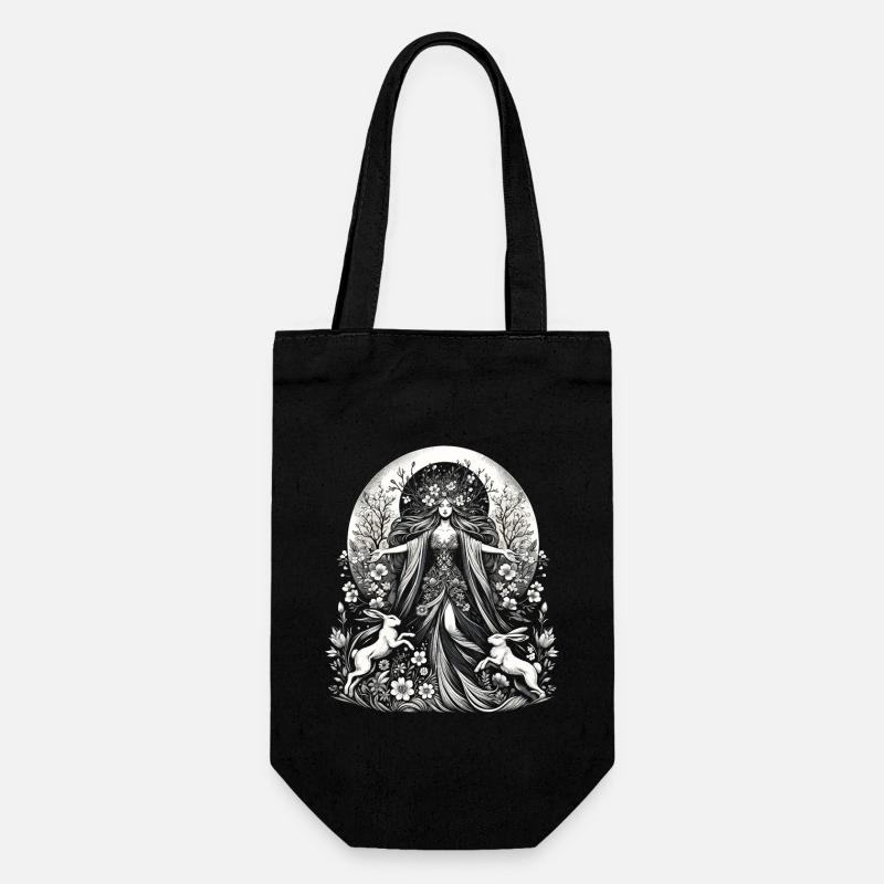 Ostara Eostre équinoxe sorcière déesse païenne rituels - Sac à bouteille - noir