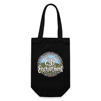 Ostara Eostre Equinox Witch Pagan Goddess Rituals - Gift Bag for Bottles - black - Front
