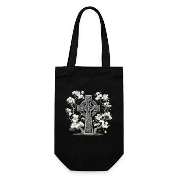 Ostara Eostre Equinox Witch Pagan Goddess Rituals - Gift Bag for Bottles - black - Front