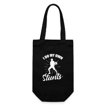 Je fais mes propres cascades de padel de tennis - Sac à bouteille - noir - Devant