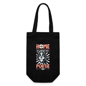 Home - Portuguese Water Dog - Gift Bag for Bottles - black - Front