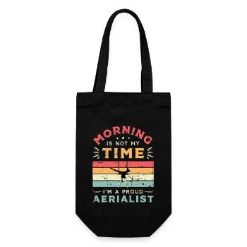 Le matin n’est pas mon heure, je suis un amateur de yoga - Sac à bouteille - noir - Devant