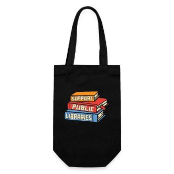 Librarian Support Public Libraries Reading Teacher - Geschenkbeutel für Flaschen - Schwarz - Vorne
