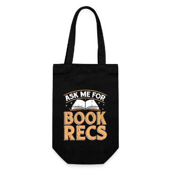 Librarian Ask Me For Book Recs Library Librarians - Geschenkbeutel für Flaschen - Schwarz - Vorne