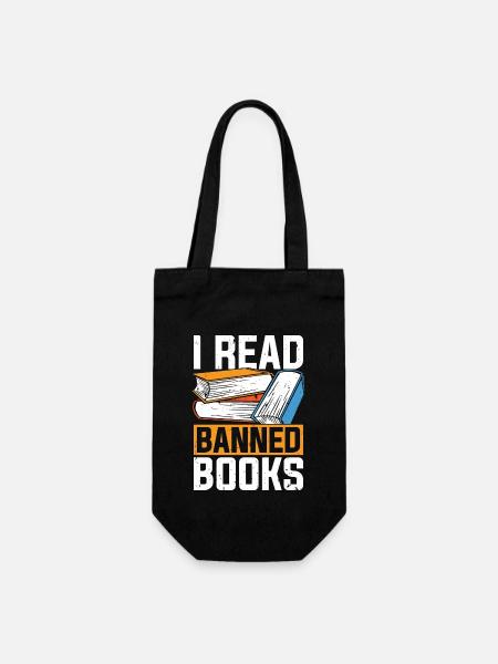 Librarian I Read Banned Books Library Librarians - Geschenkbeutel für Flaschen - Schwarz