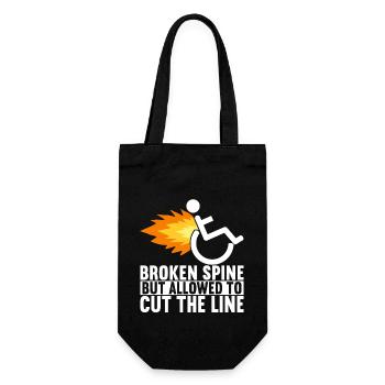 Wheelchair users Wheelchair - Gift Bag for Bottles - black - Front