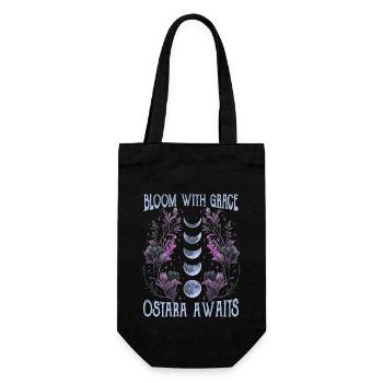 Ostara Witch Moon Eostre Spring Eastern - Gift Bag for Bottles - black - Front