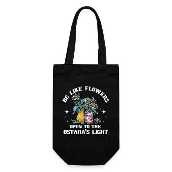 Ostara Witch Moon Eostre Spring Eastern - Gift Bag for Bottles - black - Front