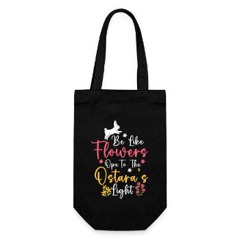 Ostara Hexenmond Eostre Frühling Ostern - Geschenkbeutel für Flaschen - Schwarz - Vorne